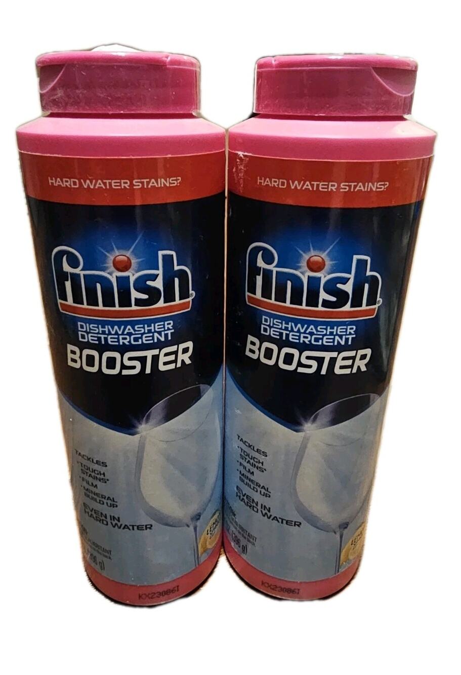 Finish Hard Water Booster Powder 14 Ounces Hard Water Lemon Sparkle Lot‎ of 2